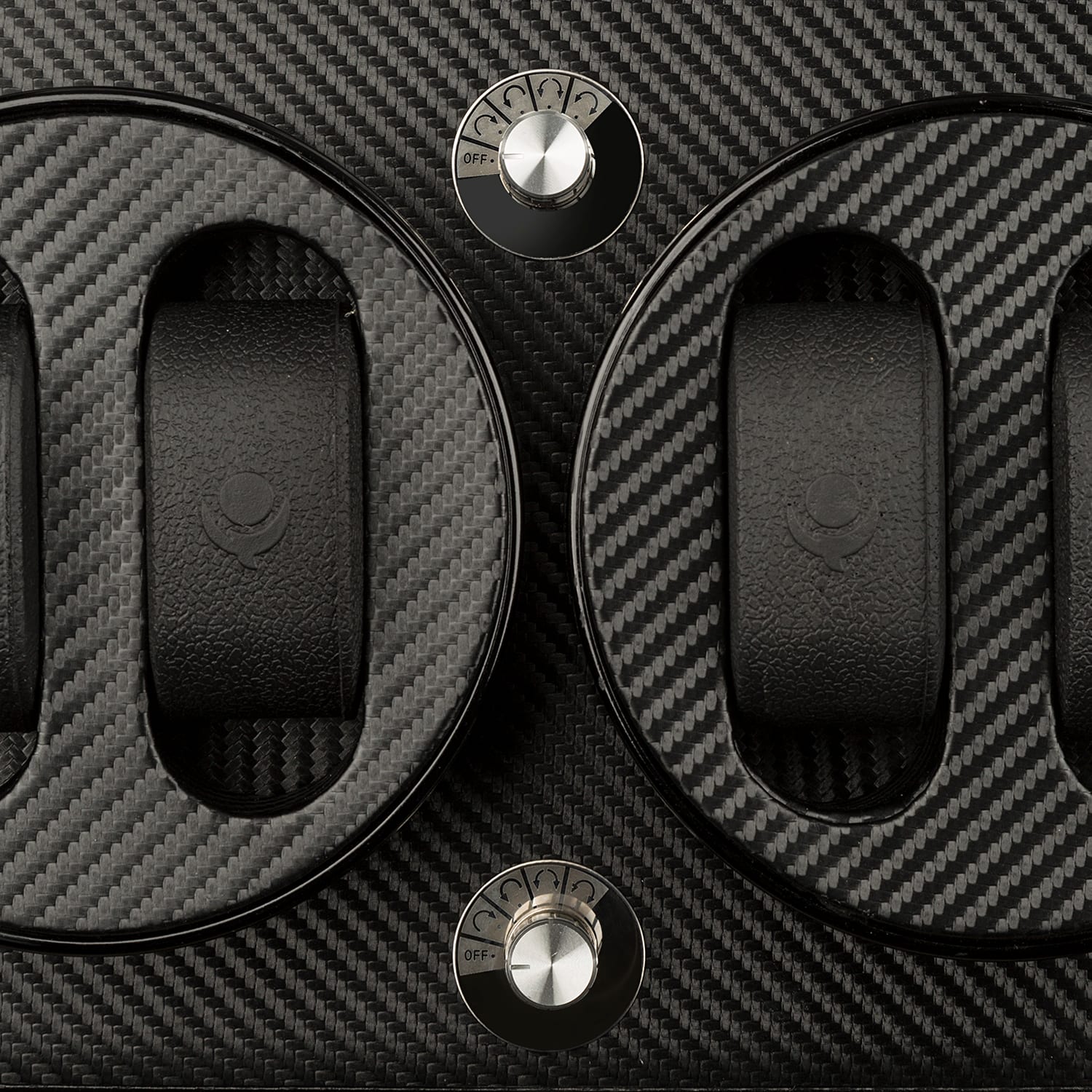 Klarstein CA2PM, naťahovač na hodinky, 4 hodiniek, karbónový vzhľad – Obrázok 4