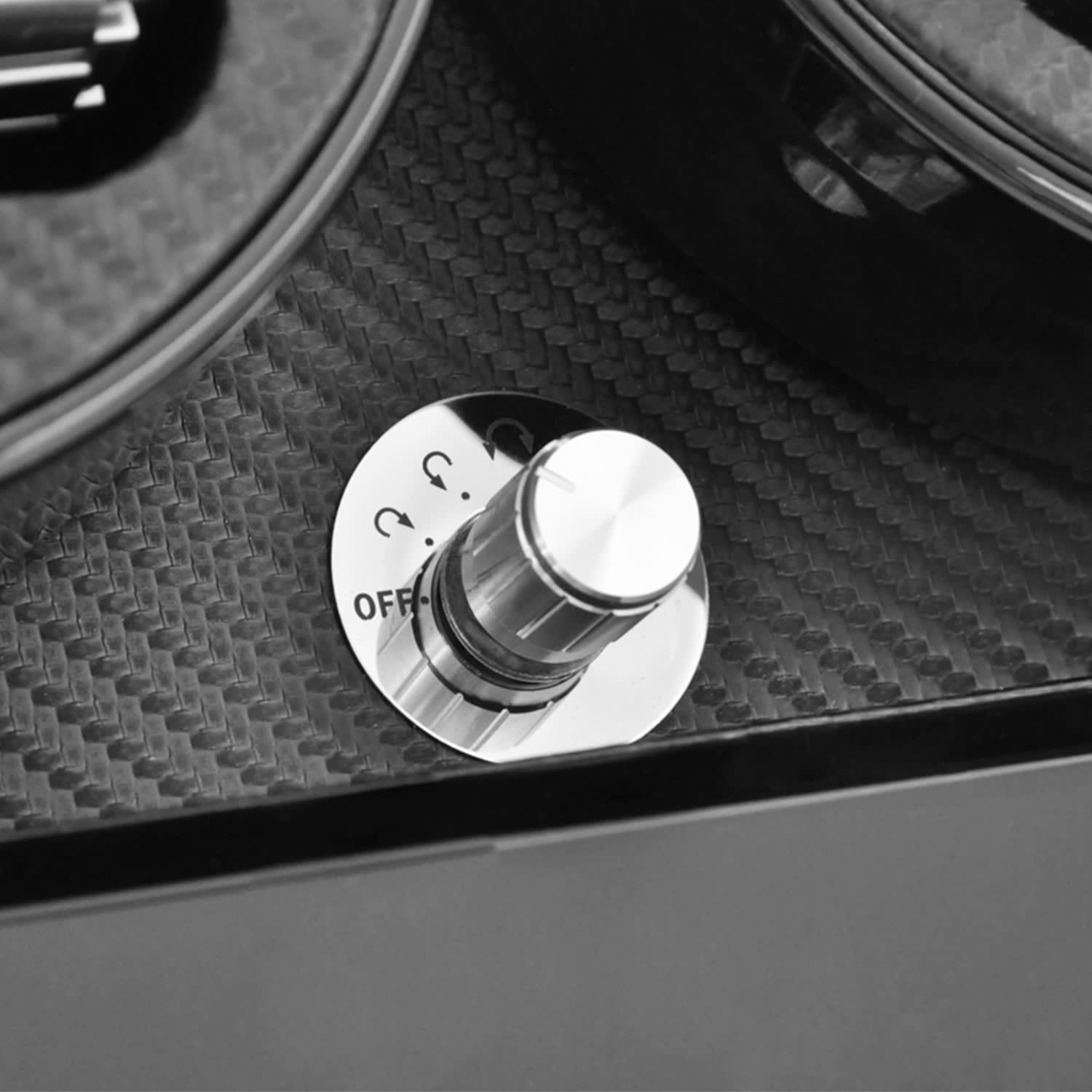 Klarstein CA3PM naťahovač hodiniek, 6 hodiniek, karbónový vzhľad – Obrázok 3