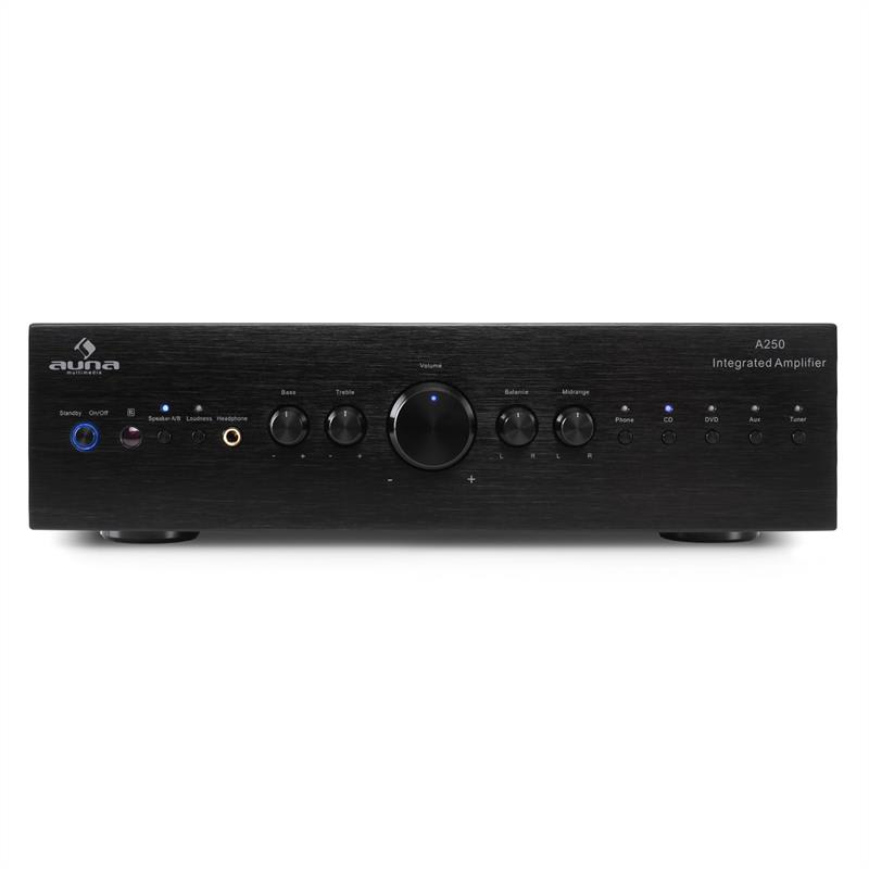 Stereo zosilňovač Auna CD708, AUX phono, čierny, 600 W – Obrázok 2