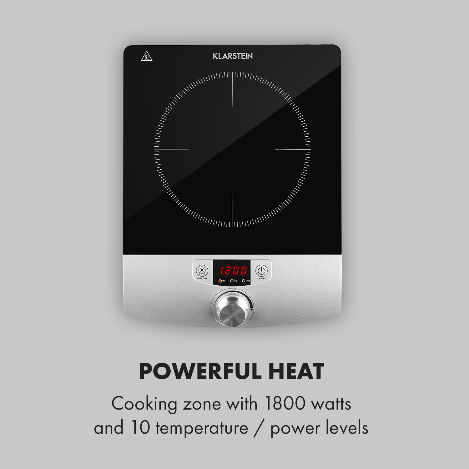Klarstein CP3-VARICOOK SINGLE, indukčný varná doska, 1800 W, 1 zóna – Obrázok 4