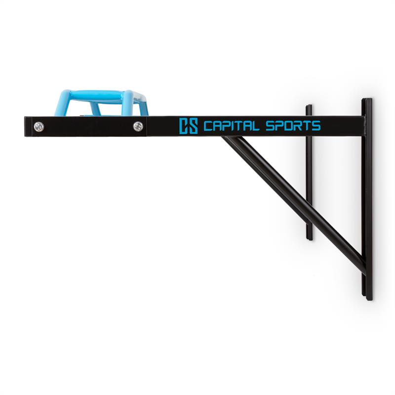 Capital Sports Master Grip, multiúchopová hrazda na posilňovanie, oceľ, nástenná montáž, 120kg – Obrázok 4