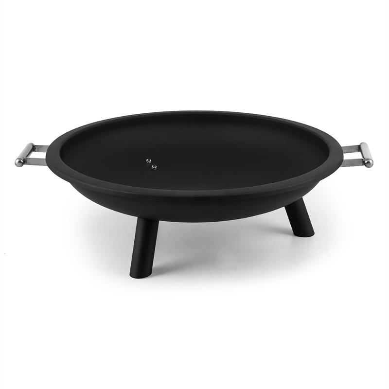 Blumfeldt Trino, ohnisko, kôš na oheň, krb na terasu, Ø 80 cm, oceľ, čierne – Obrázok 3