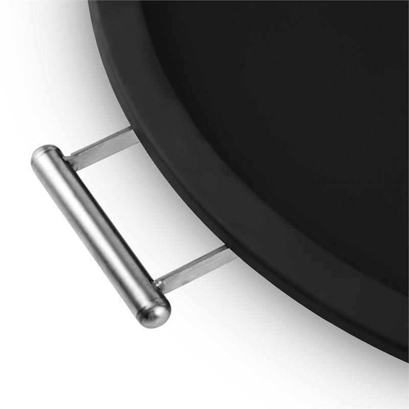 Blumfeldt Trino, ohnisko, kôš na oheň, krb na terasu, Ø 80 cm, oceľ, čierne – Obrázok 4