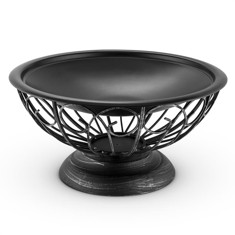 Blumfeldt Tulip, ohnisko, Ø 75 cm, gril, nádoba na oheň, ochrana pred iskrami, oceľ, brunírovaná – Obrázok 4