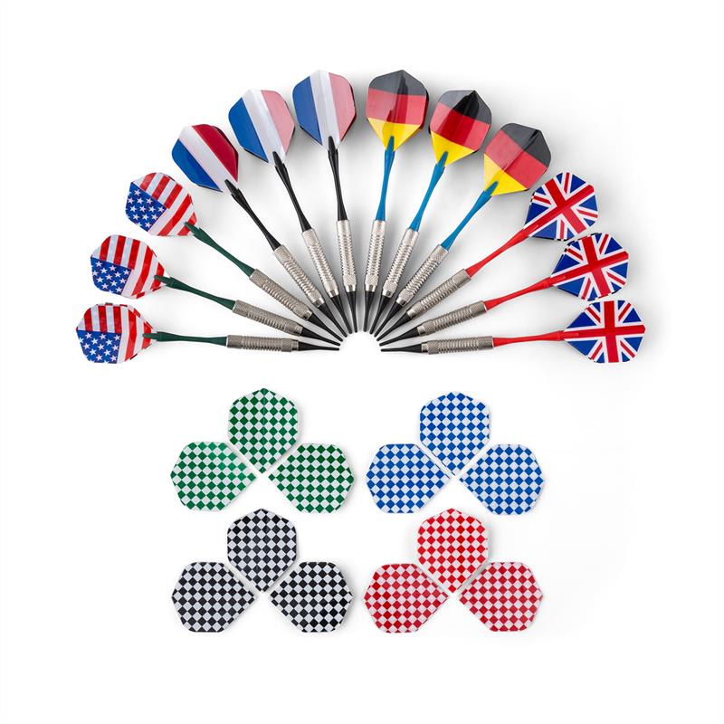 KLARFIT Dartmaster 180, čierny, elektronický terč so šípkami a dvierkami – Obrázok 3