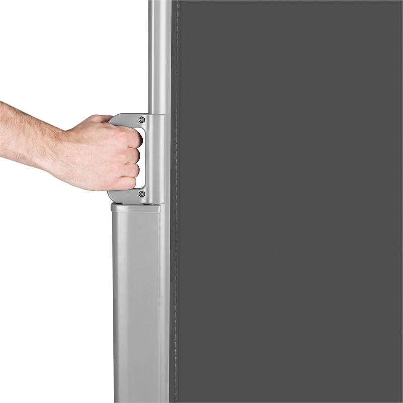 Blumfeldt Bari Doppio 620, dvojitá bočná clona, 6 x 2 m, hliník, antracitová – Obrázok 5