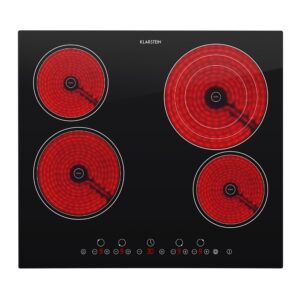 Klarstein Virtuosa, vstavaná varná doska, 6500 W, 4 zóny, 59 x 52 cm, sklokeramika