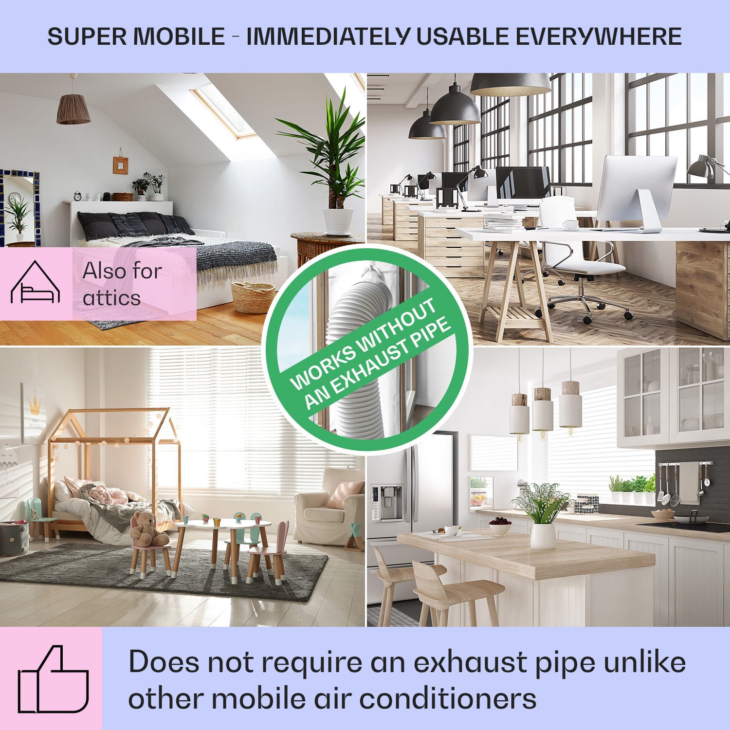 Klarstein Skyscraper Ice, 4 v 1 ochladzovač vzduchu, ventilátor, čistička vzduchu, zvlhčovač, 45 W, 210 m³/h, oscilácia, mobilný, diaľkové ovládanie – Obrázok 5