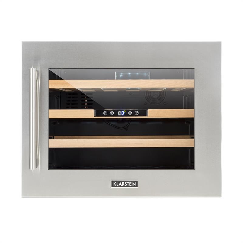 Klarstein Vinsider 24D, vstavaná vinotéka, 24 fliaš, nehrdzavejúca oceľ – Obrázok 2