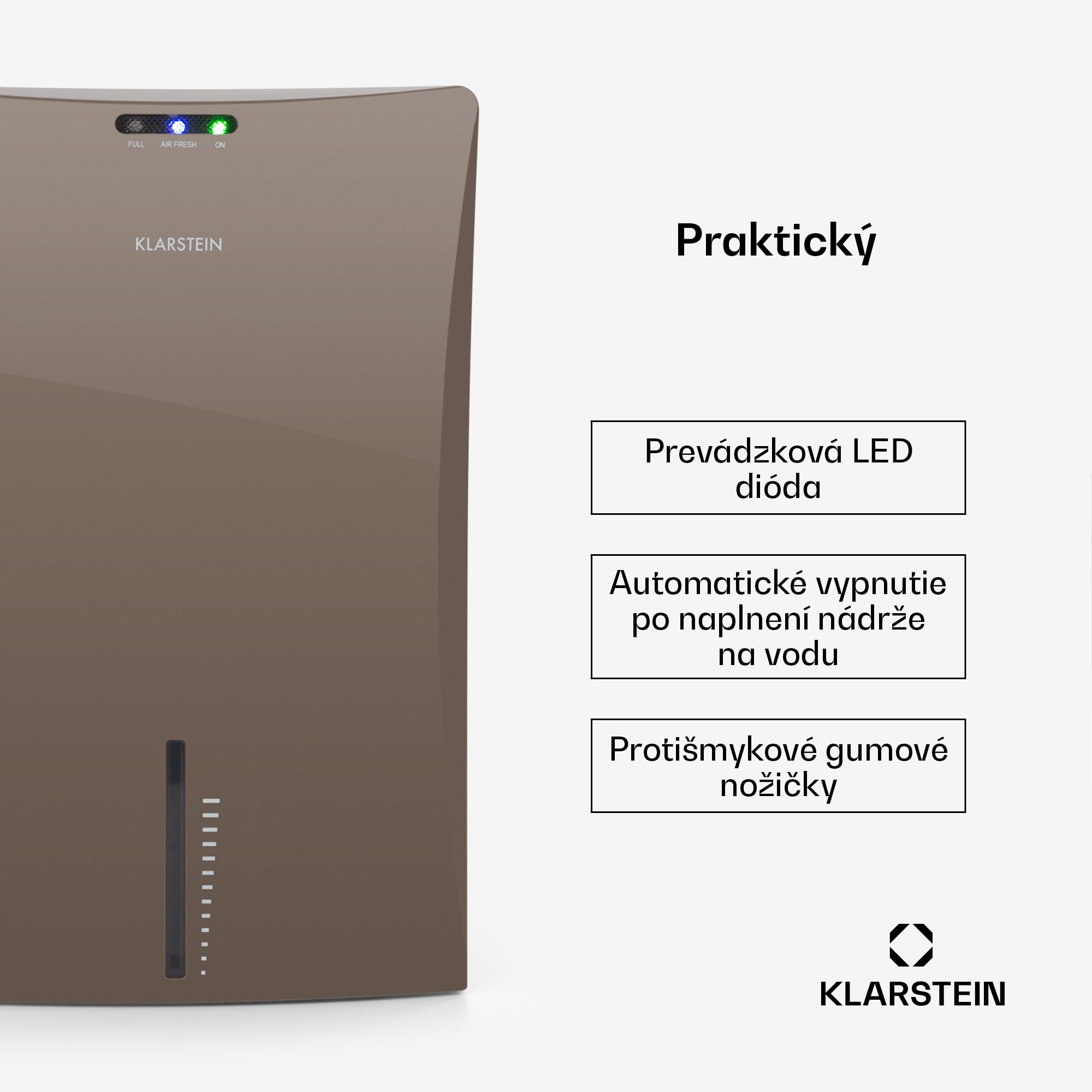 Klarstein Drybest 2000 2G, odvlhčovač vzduchu, ionizátor, 700 ml/d, 70 W, sivý – Obrázok 4