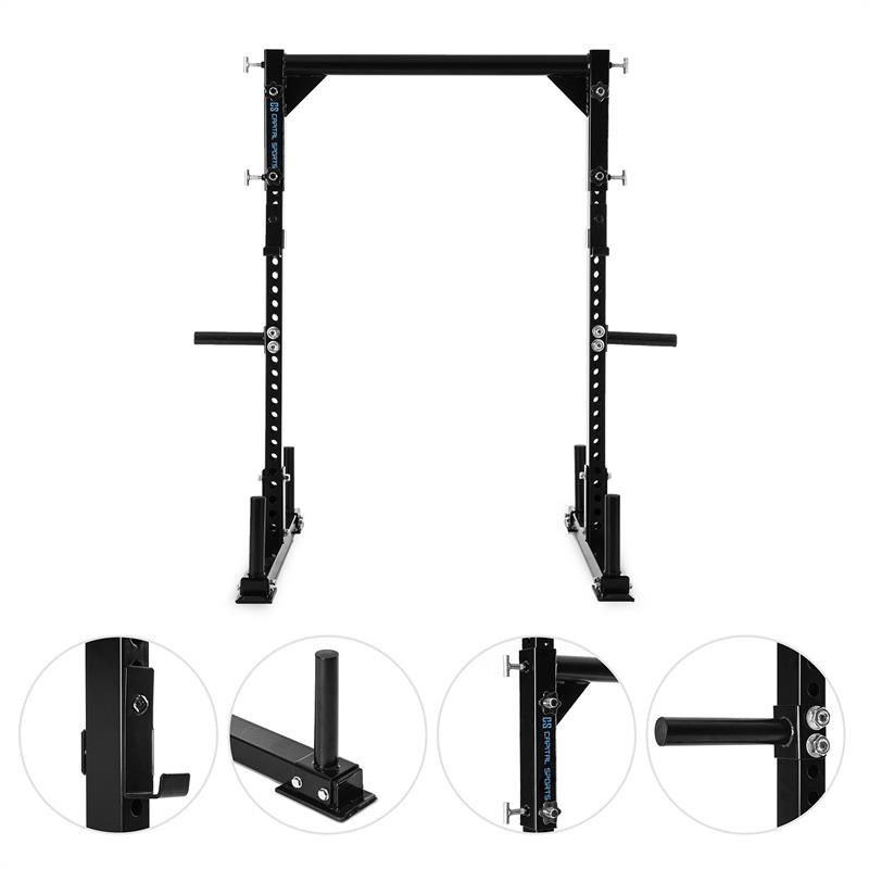 Capital Sports Yoketar Yoke posilňovací stojan, 50 mm tŕne na kotúče, 2 x J-Cup, oceľ, čierna – Obrázok 4