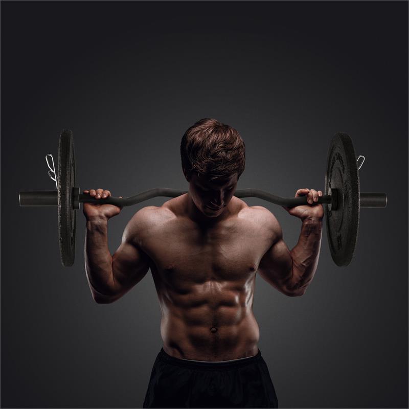 Capital Sports Accretor 120 CBO Curlbar, EZ-tyč, lomená tyč, 120 cm / 50 mm, max. 272 kg, oceľ, čierna – Obrázok 2