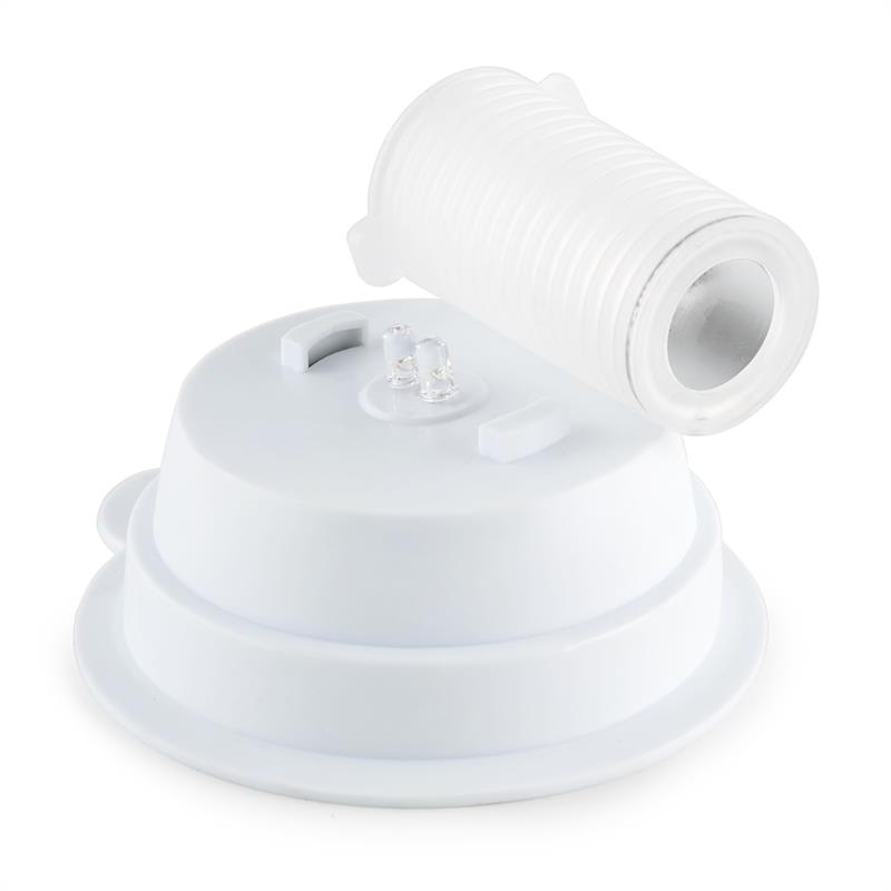 OneConcept Wetterfrosch, LED svetlo, zavárací pohár, solárne, akumulátor, žlté/modré – Obrázok 4