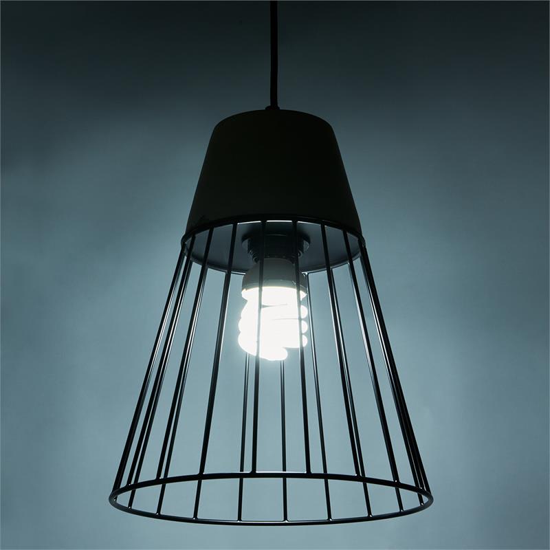 Loocida Sonnenstein Studie 78, betónová visiaca lampa, závesná lampa, betón & oceľ – Obrázok 3