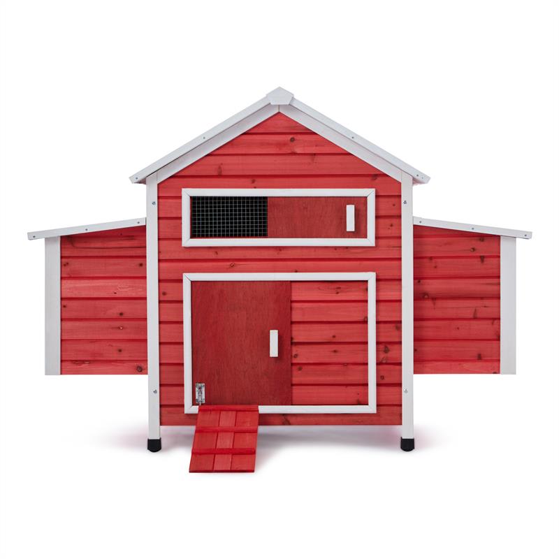 OneConcept Villa Hahnenkamm, kurín, 6 hniezd, 157 x 113 x 100 cm, drevo – Obrázok 2