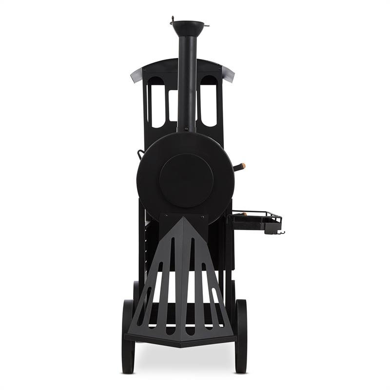 Klarstein Dampflok, gril s udiarňou, 3 mm oceľ, čierny – Obrázok 2