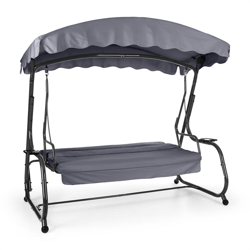 Blumfeldt High Society, záhradná hojdačka, 220 cm, šedá – Obrázok 2