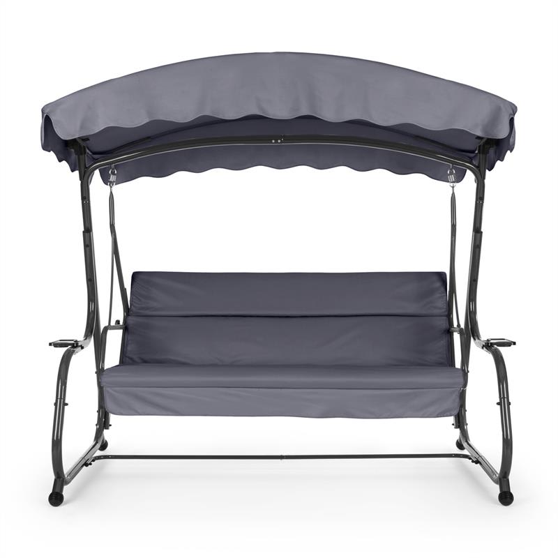 Blumfeldt High Society, záhradná hojdačka, 220 cm, šedá – Obrázok 3