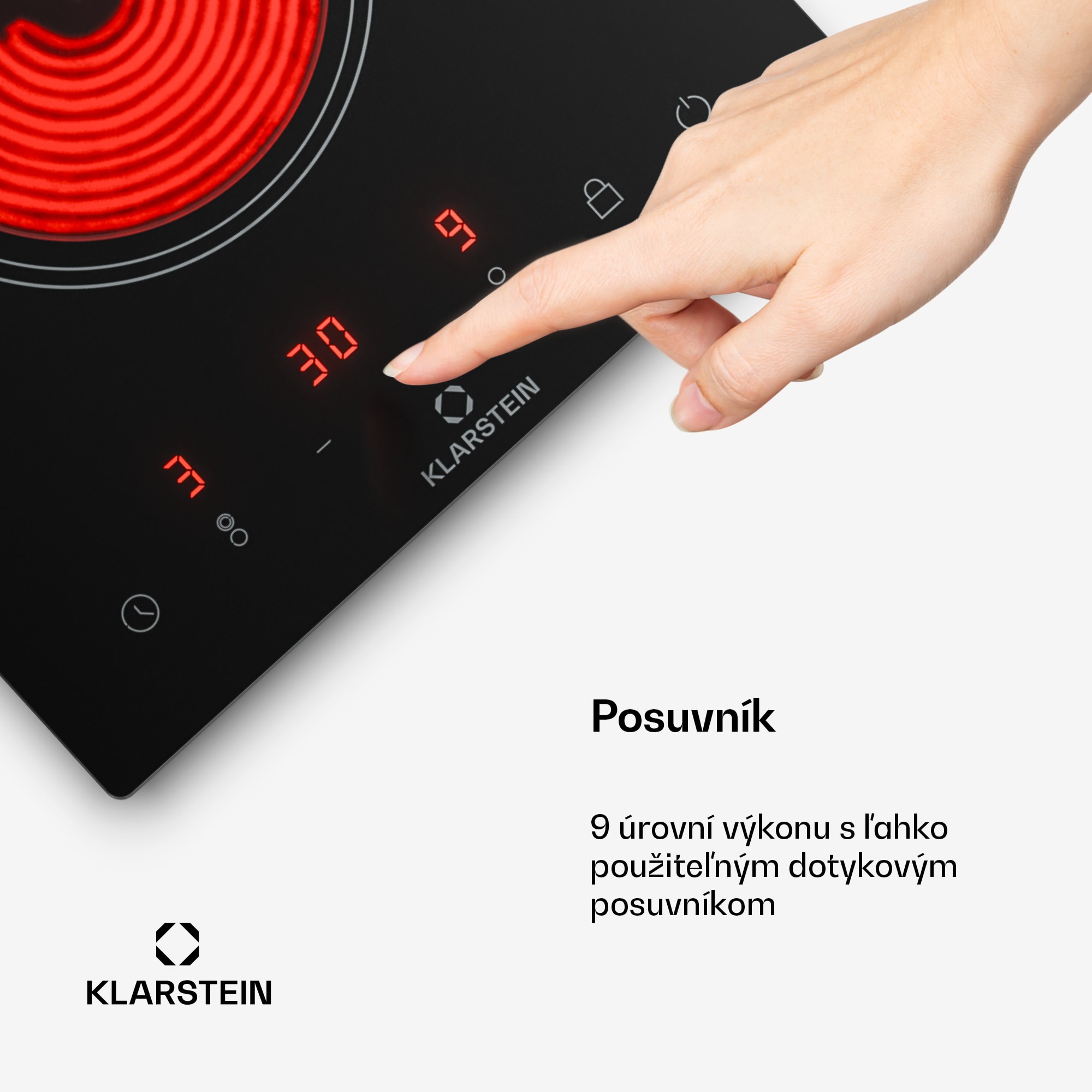 Klarstein VariCook Domino, indukčná varná doska, 2 platničky, 3000 W – Obrázok 4