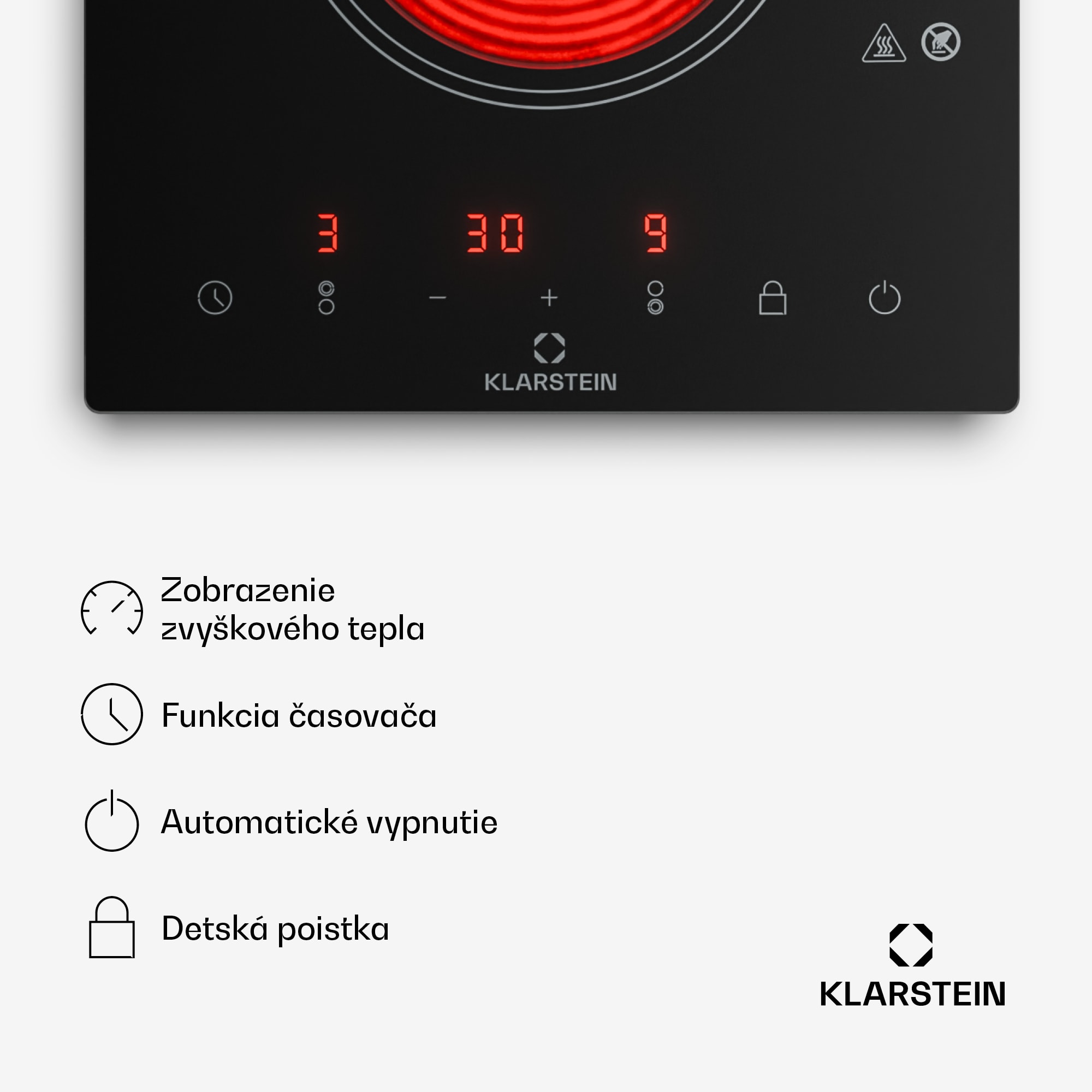 Klarstein VariCook Domino, indukčná varná doska, 2 platničky, 3000 W – Obrázok 5