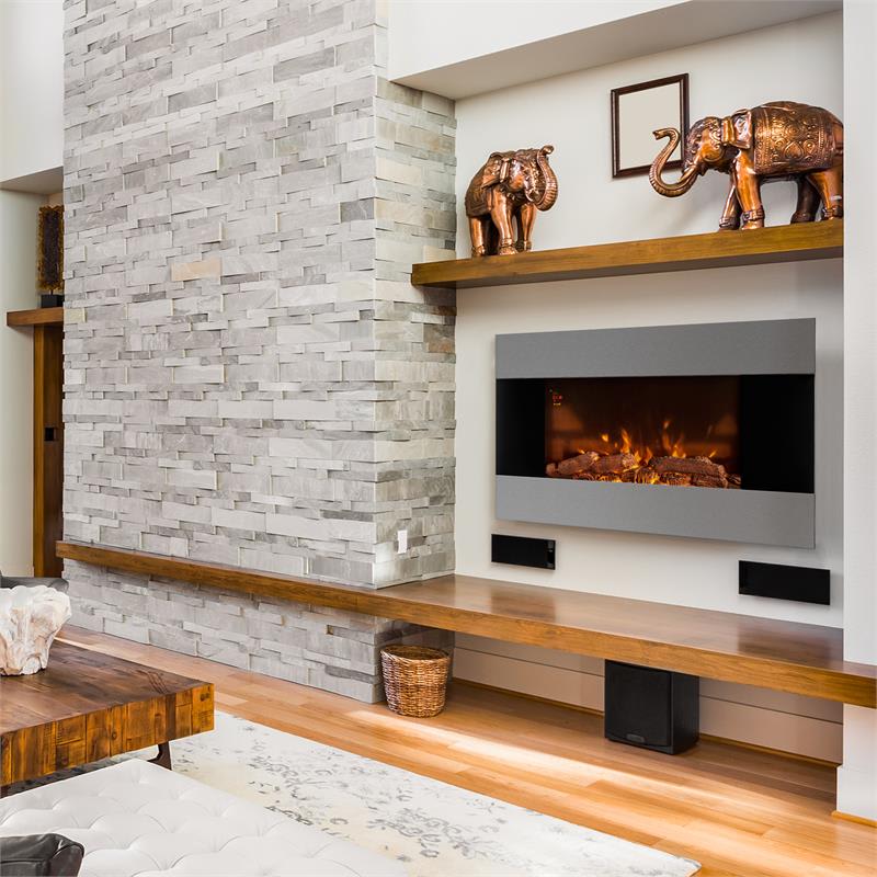 Klarstein Basel, elektrický krb, 2000 W, LED, diaľkové ovládanie – Obrázok 2