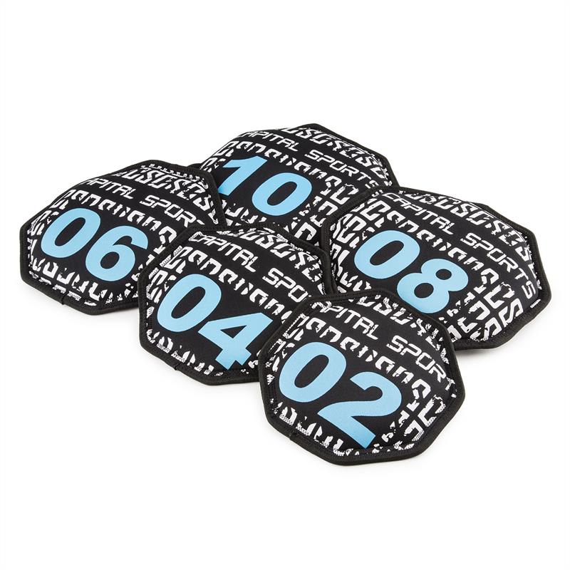 Capital Sports Gripnip Energy Bag, sada 5 záťažových vriec, 2/4/6/8/10 kg – Obrázok 3