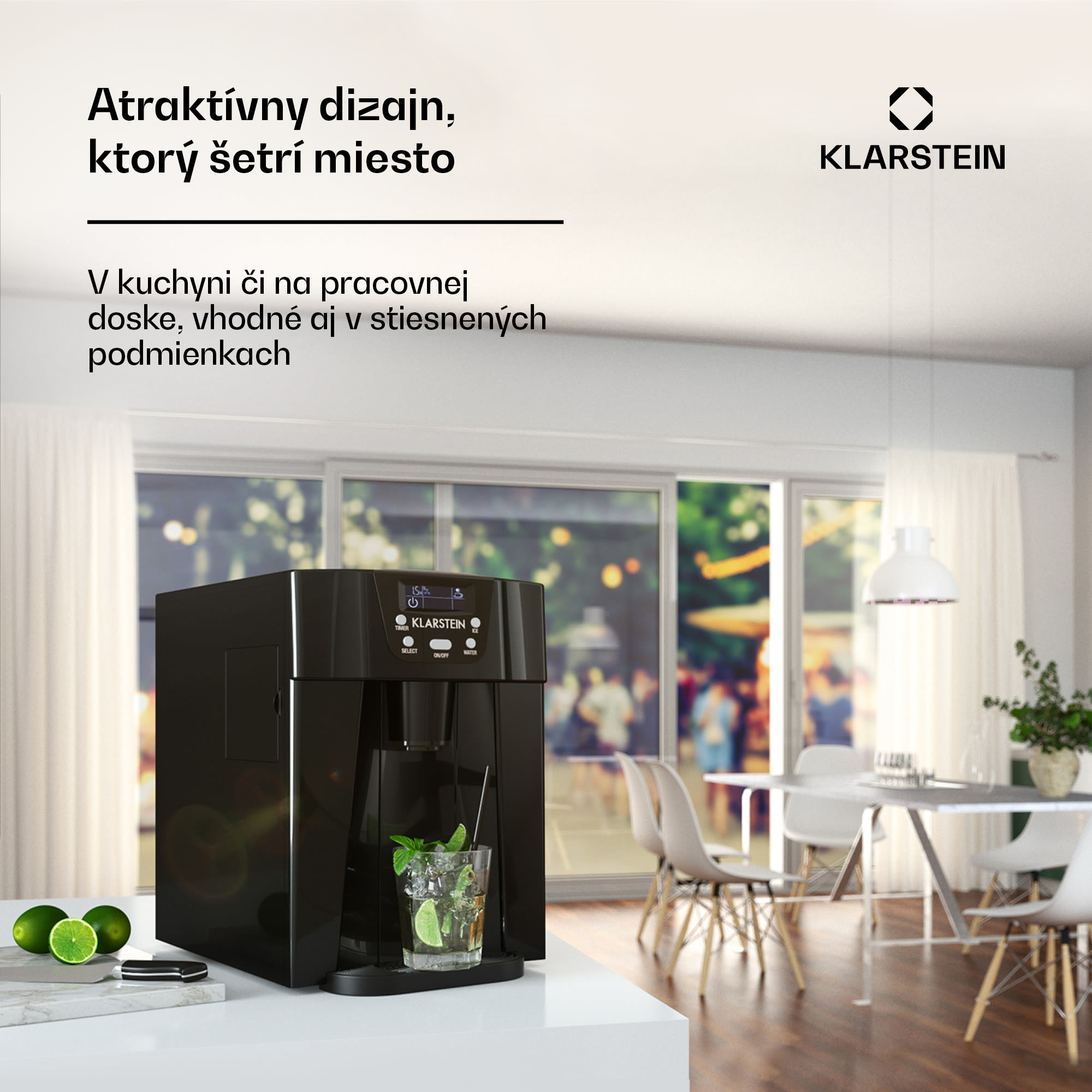 Klarstein Ice Volcano 2 G, výrobník ľadu, 12 kg/24 h, zariadenie na výrobu ľadu, LED, čierny – Obrázok 3