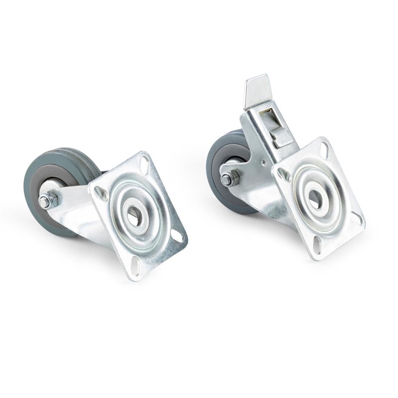 Blumfeldt Hiddensee, kolieska na prepravu plážového sedenia, prepravné kolieska s brzdou, 50 x 17 cm, max. 500 kg – Obrázok 2