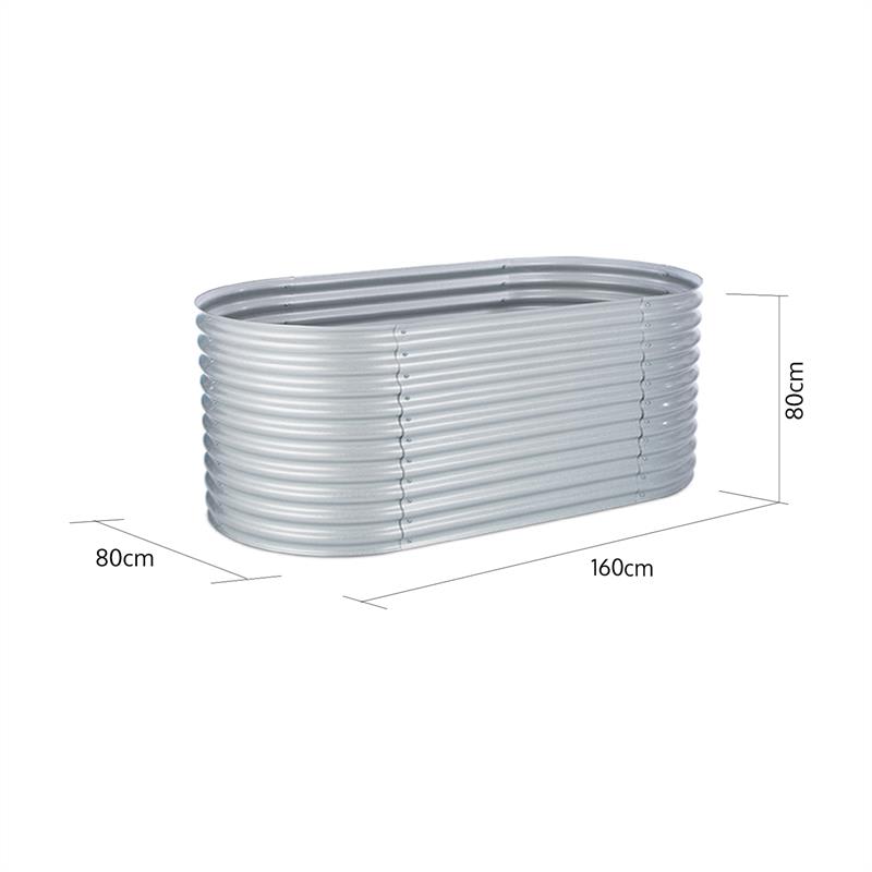 Blumfeldt High Grow, vyvýšený záhon, 1.6 m, pozinkovaný hliník, strieborný – Obrázok 5