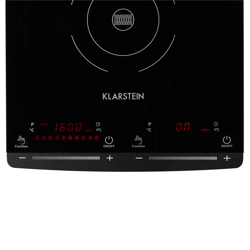 Klarstein VariCook Slim indukčný varič, 2900 W, 60-240 °C, 2 platne, čierna – Obrázok 5