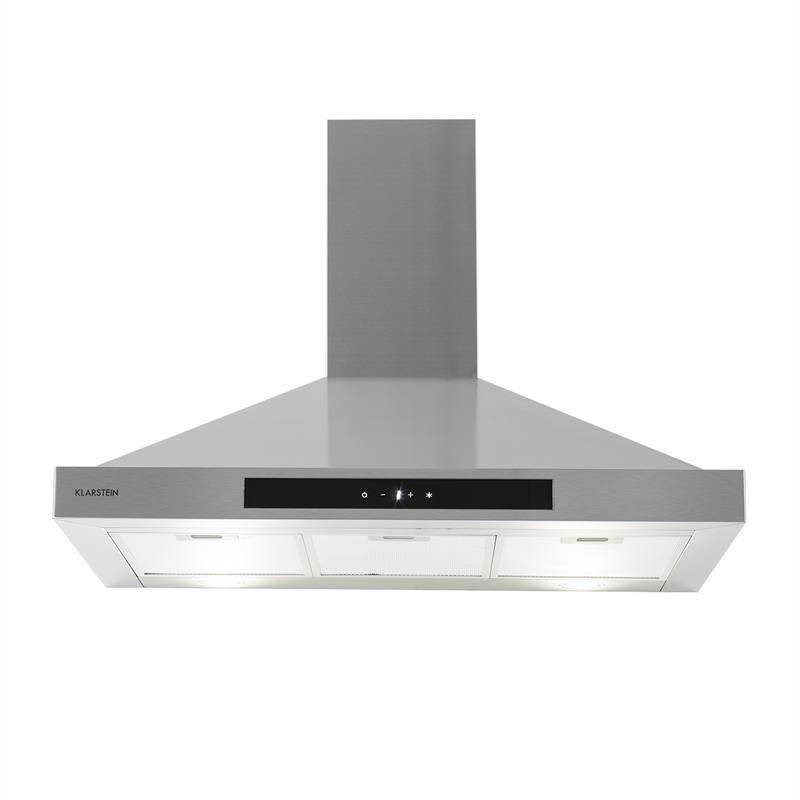 Klarstein Zelda 90, digestor, 90 cm, nástenný, 650 m³/h, LED, dotykové ovládanie, časovač, nehrdzavejúca oceľ – Obrázok 3