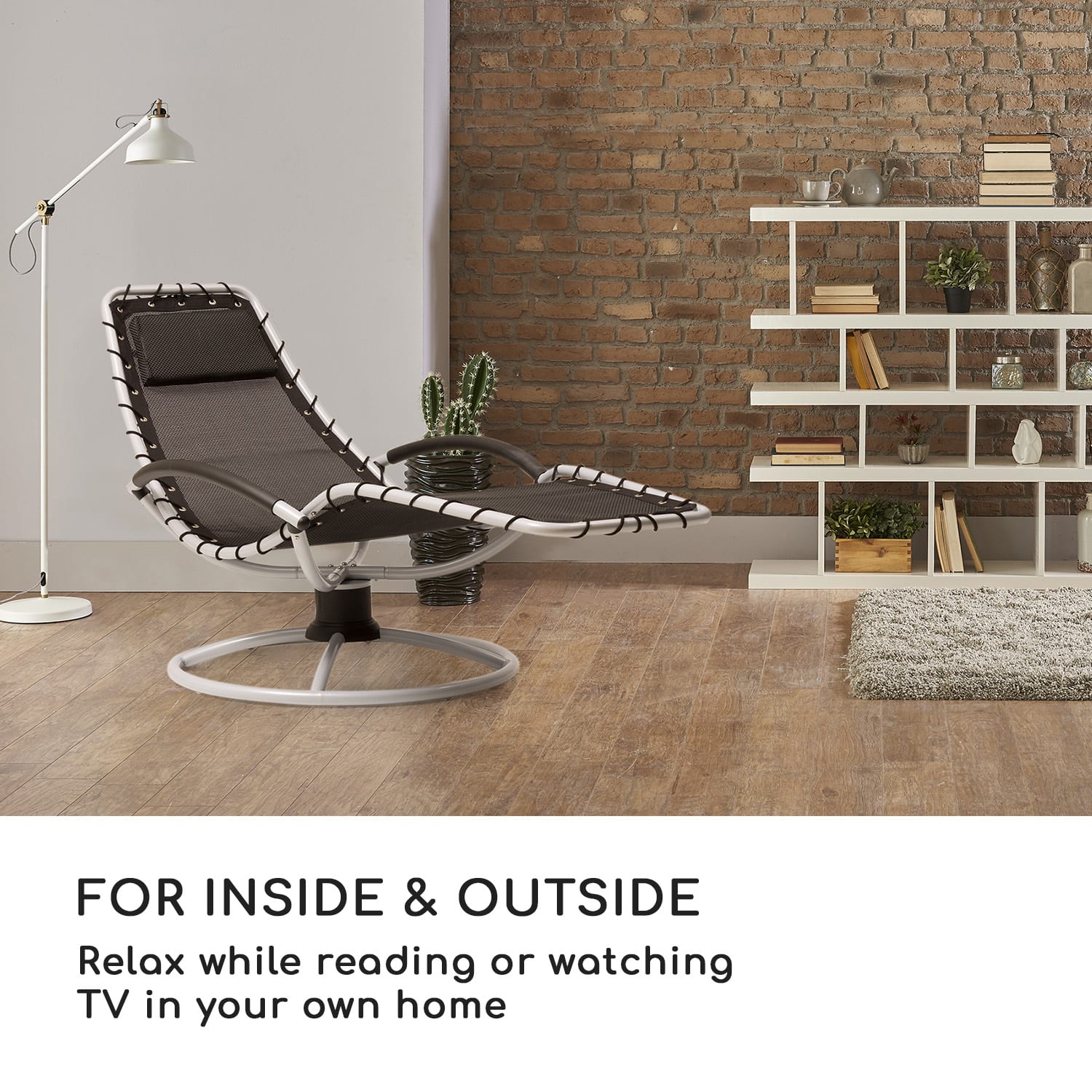 Blumfeldt The Chiller, hojdacie lehátko, 77 x 85 x 173 cm, 360 Comfort, ComfortMesh, čierne – Obrázok 5