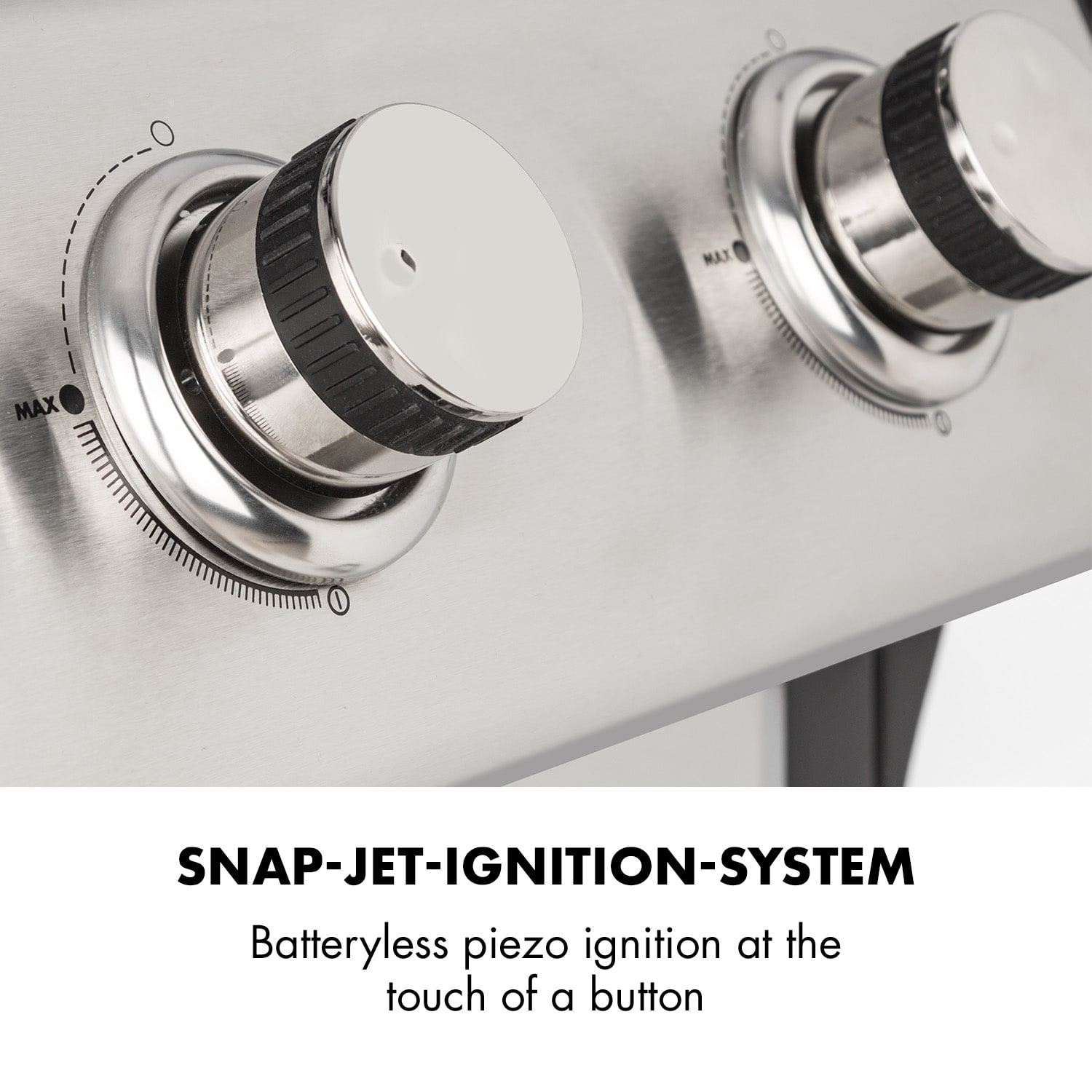 Klarstein Lucifer 3, plynový gril, 3 x 3,6 kW horáky, 60 x 45 cm gril, nerezová oceľ, mobilný – Obrázok 4