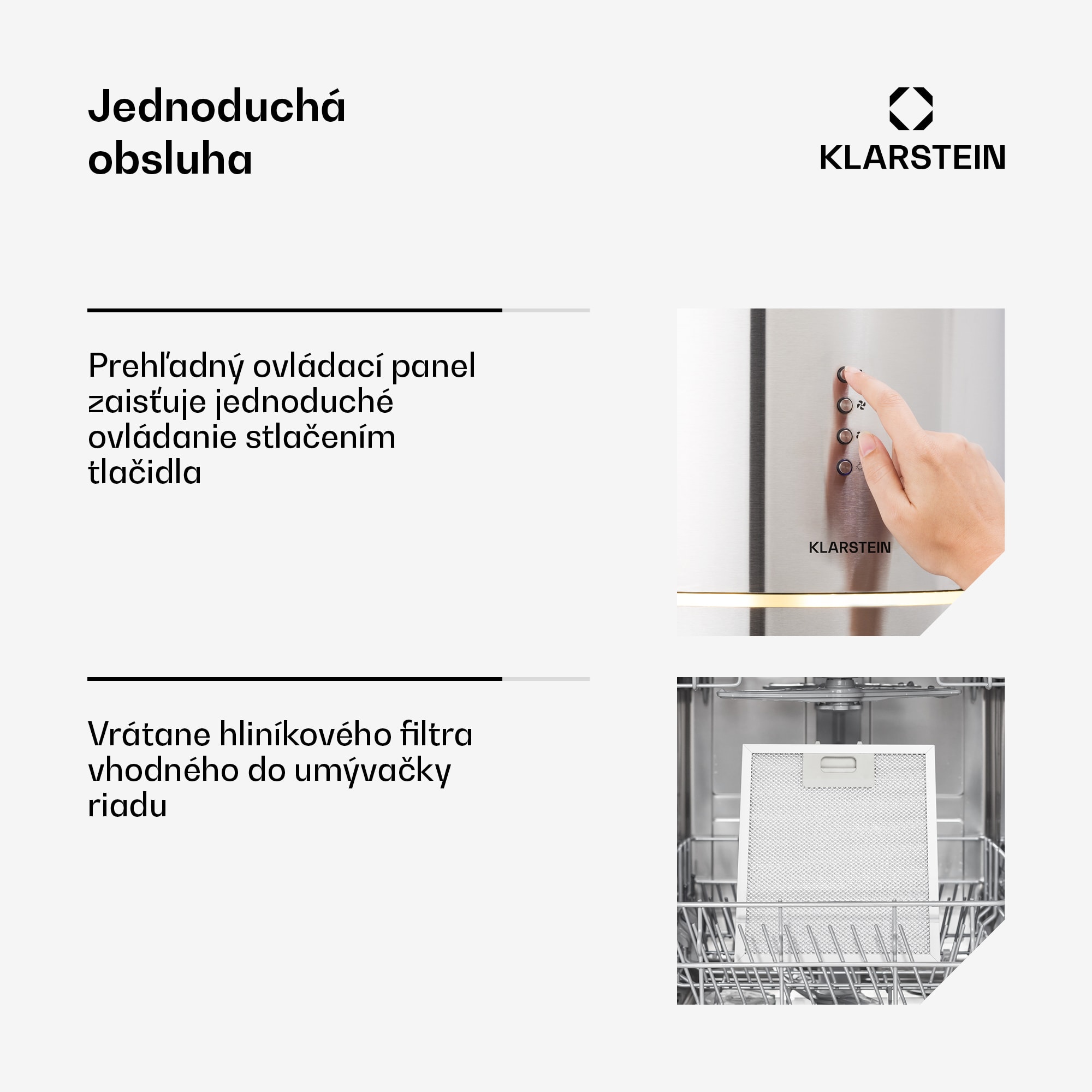 Klarstein Tron Ambience, digestor, 38 cm, ostrovčekový, 540 m³/h, LED, nehrdzavejúca oceľ – Obrázok 5