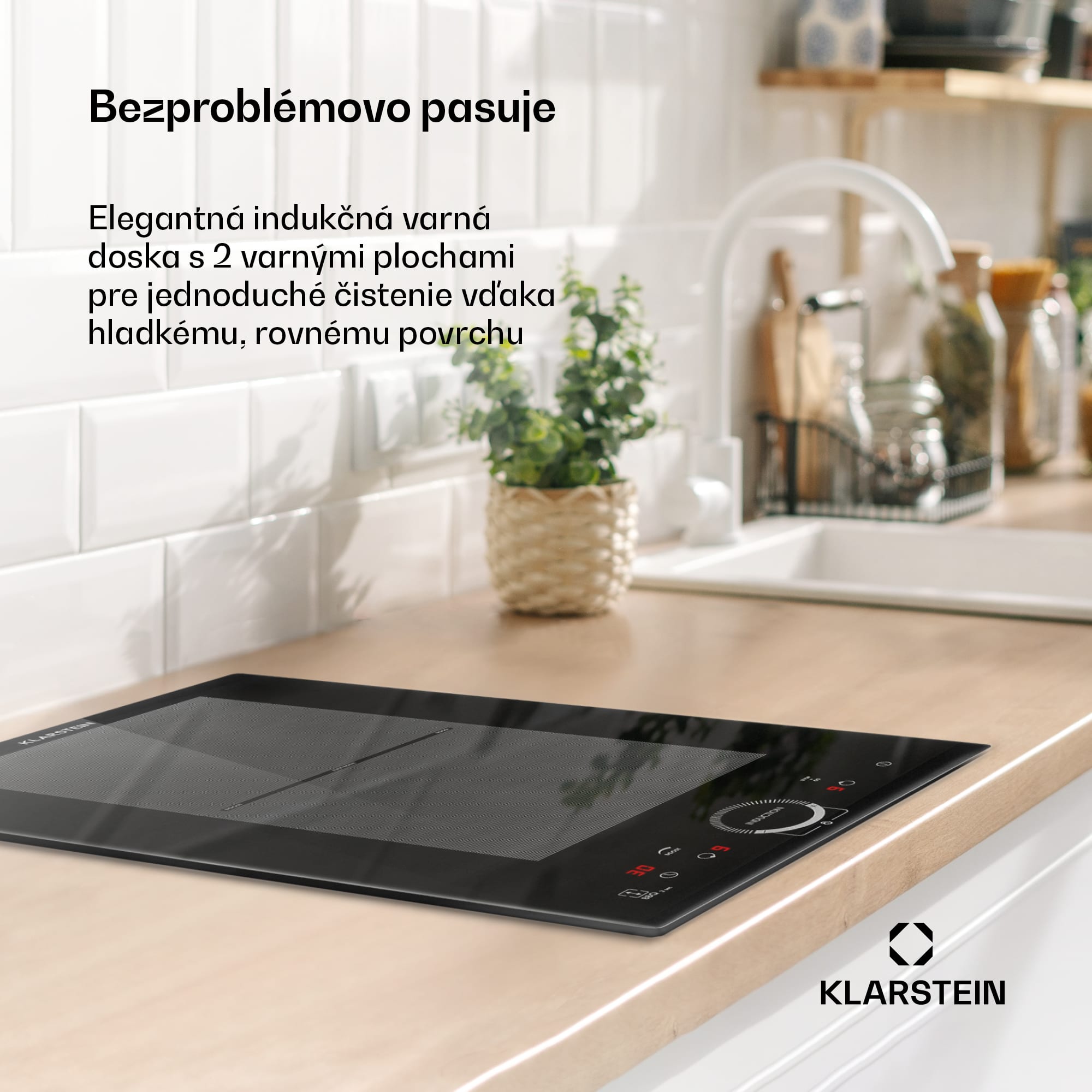 Klarstein Delicatessa Slim, indukčná varná doska, 3500 W, časovač, čierna – Obrázok 2