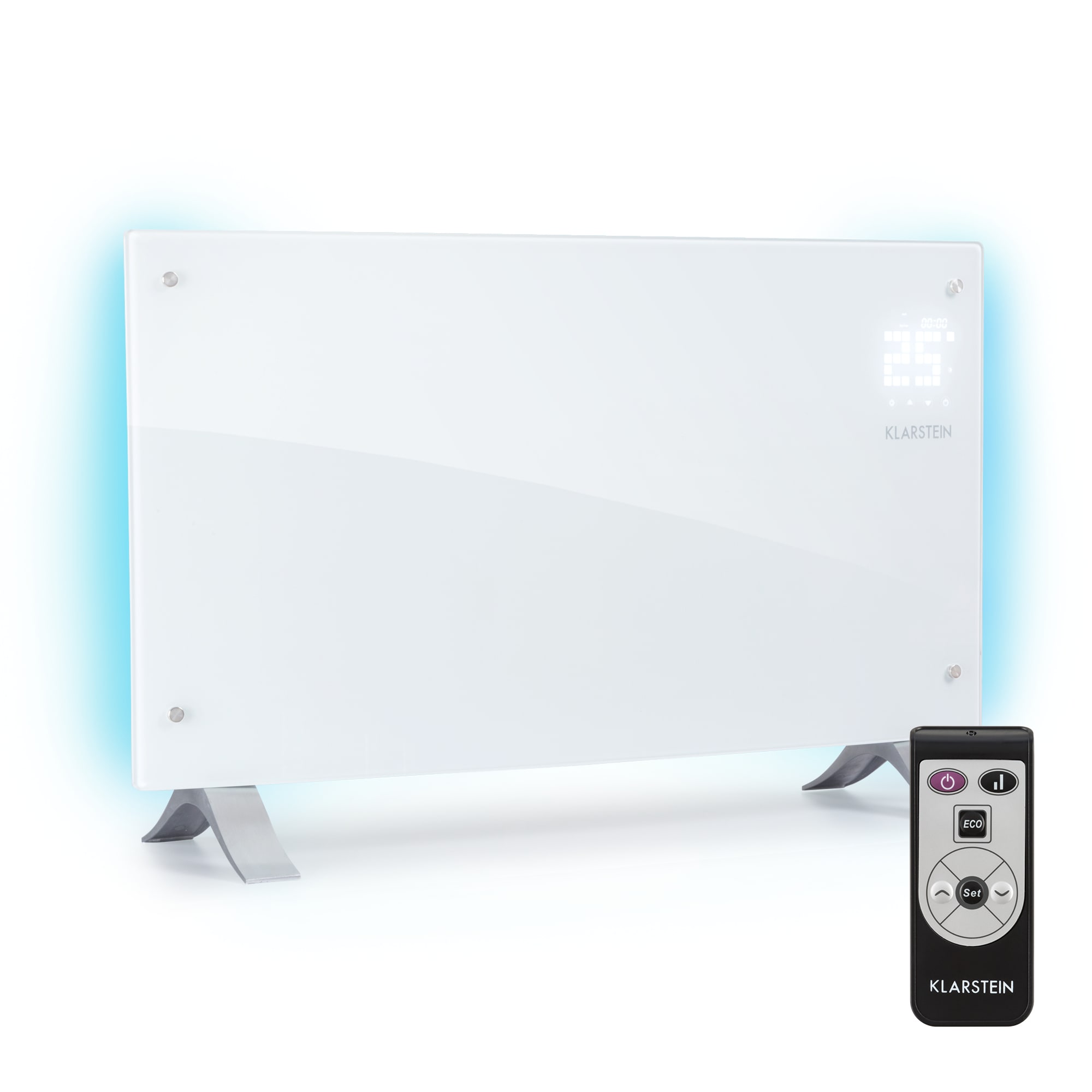 Klarstein Bornholm Curved Ambient, konvektor, 1000/2000 W, biely