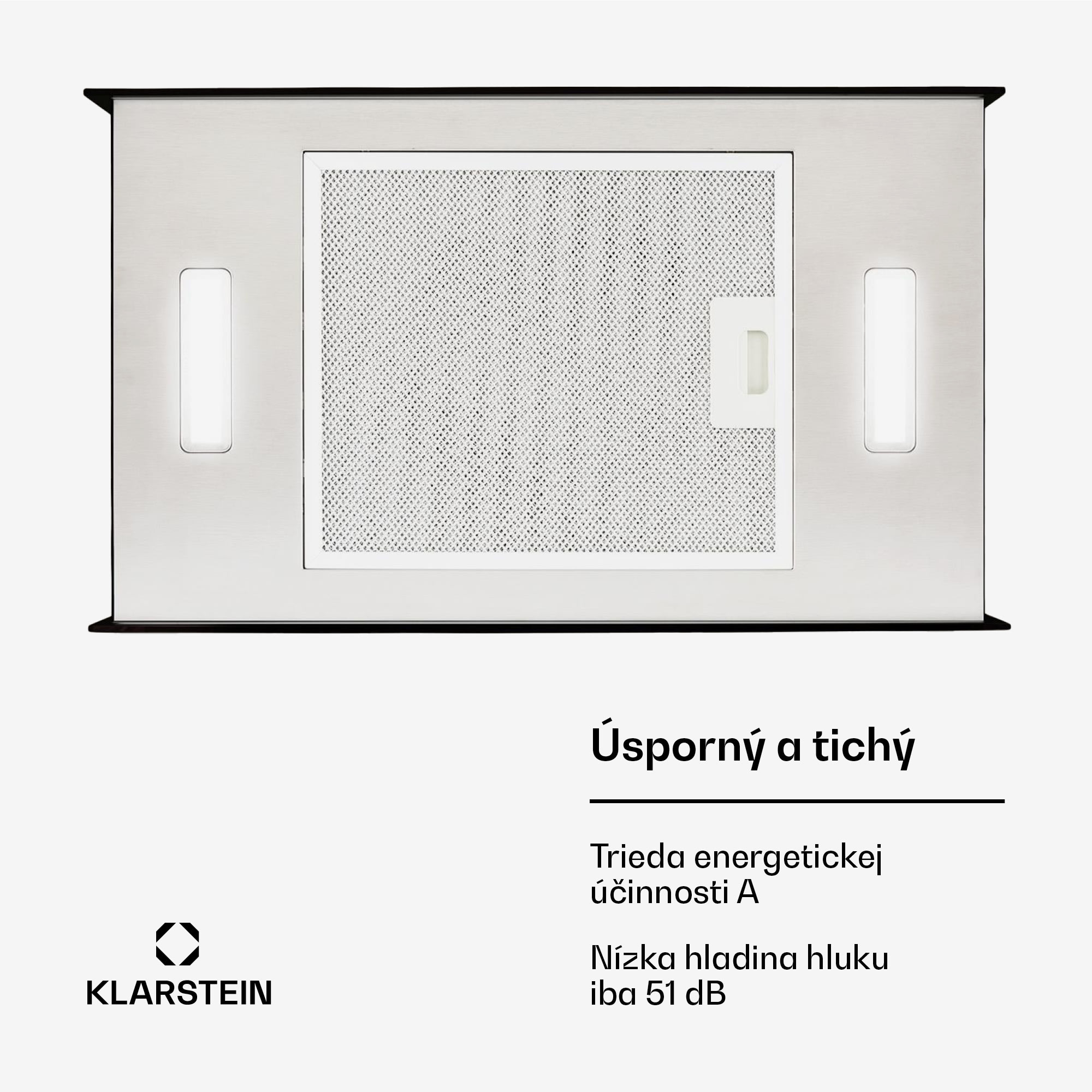 Klarstein Kronleuchter L, digestor, 60 cm, ostrovčekový, 590 m³/h, dotykové ovládanie, LED, čierny – Obrázok 5