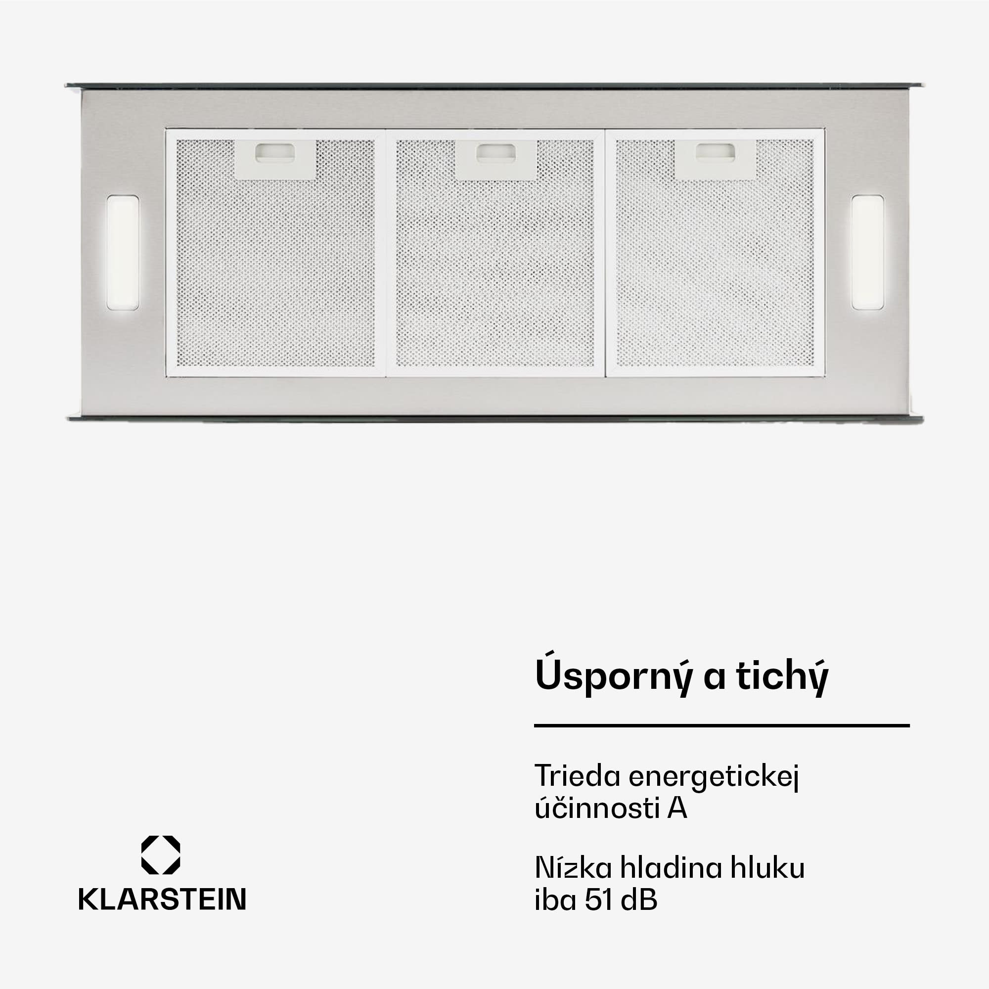 Klarstein Kronleuchter XL, digestor, 90 cm, ostrovčekový, 590 m³/h, dotykové ovládanie, LED, čierny – Obrázok 5