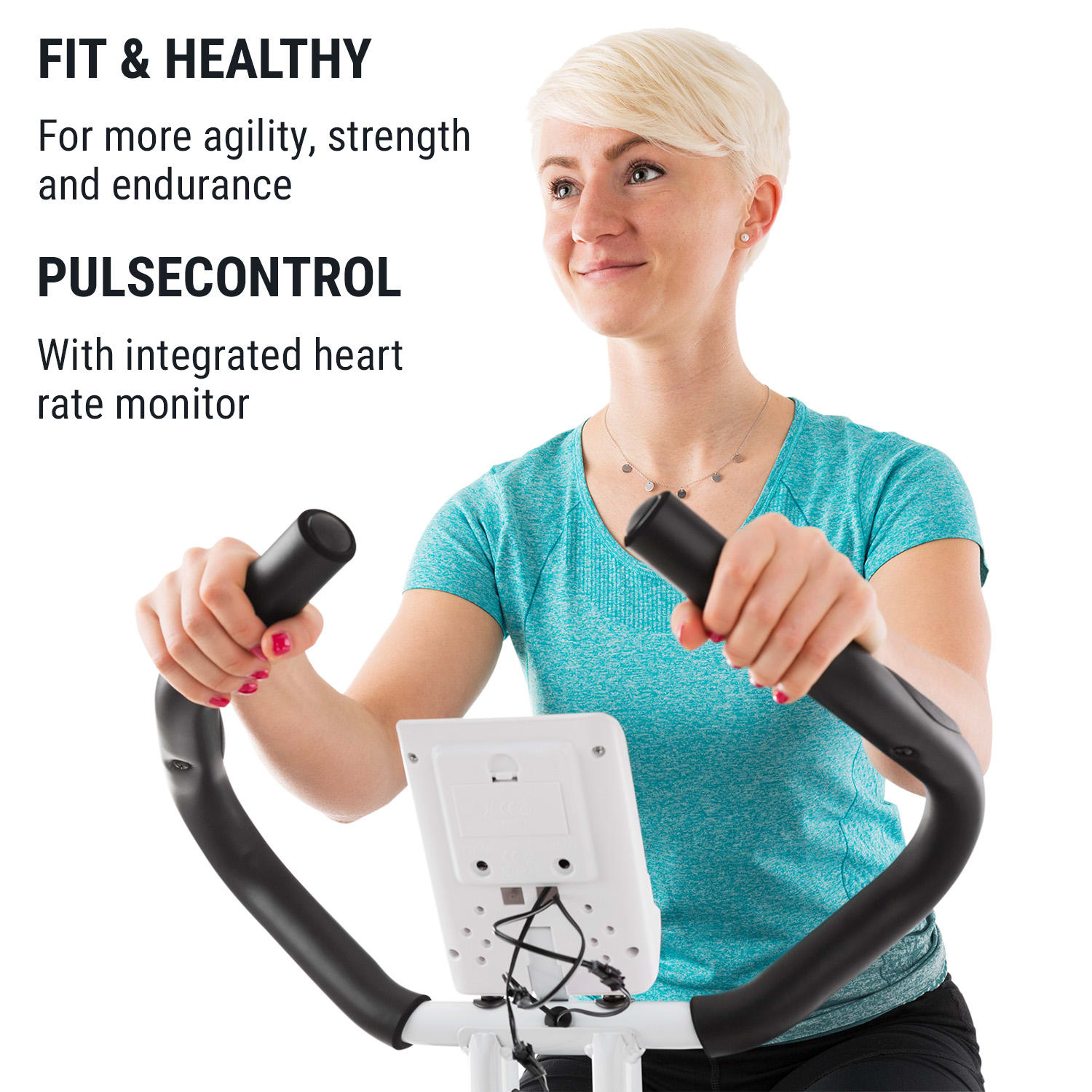 Capital Sports Azura Air, rotoped, domáci trenažér, X-bike, SilentBelt, magnetický odpor, sklápací – Obrázok 2