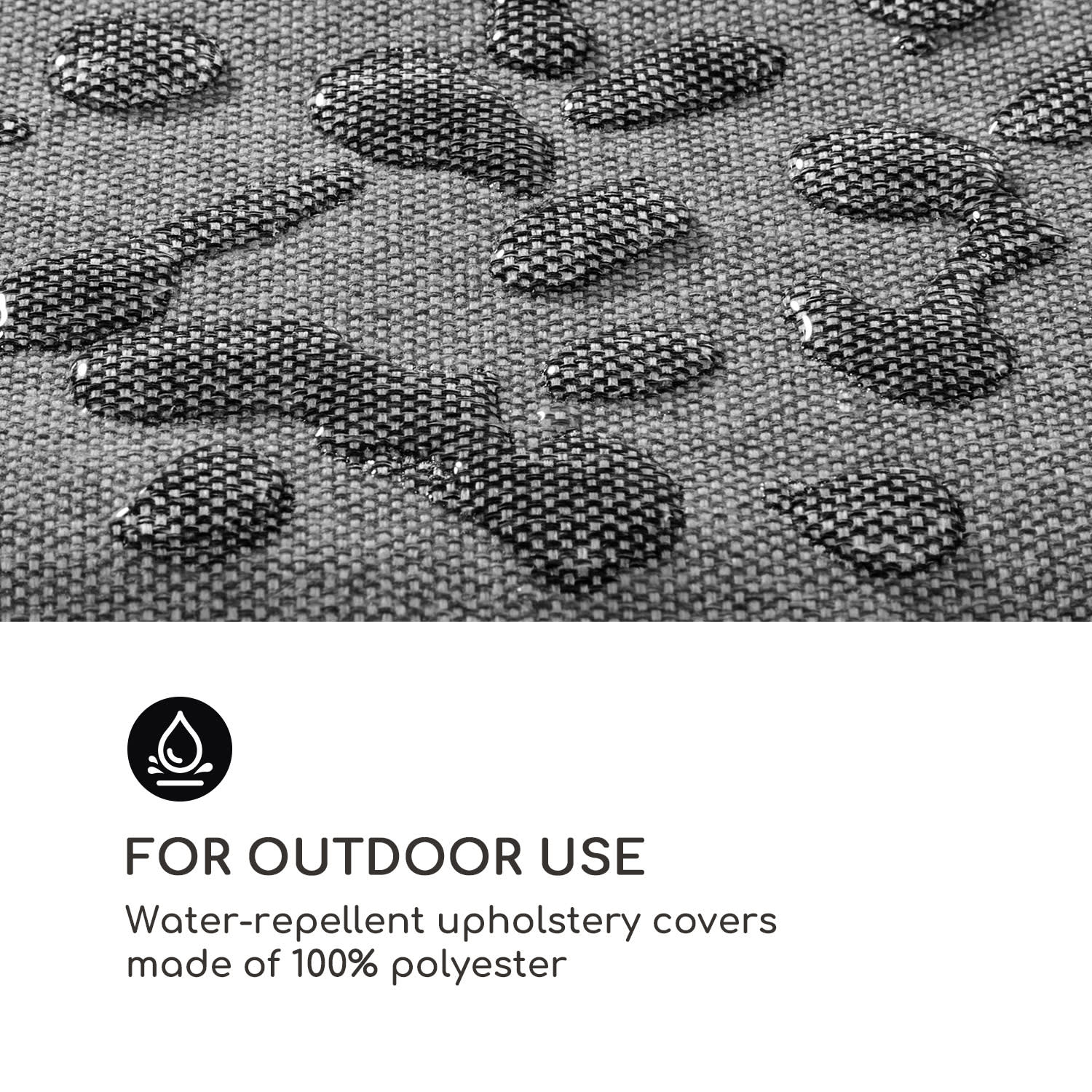 Blumfeldt Titania Dining Set, poťahy na čalúnenie, 10 kusov, 100 % polyester, tmavosivé – Obrázok 3