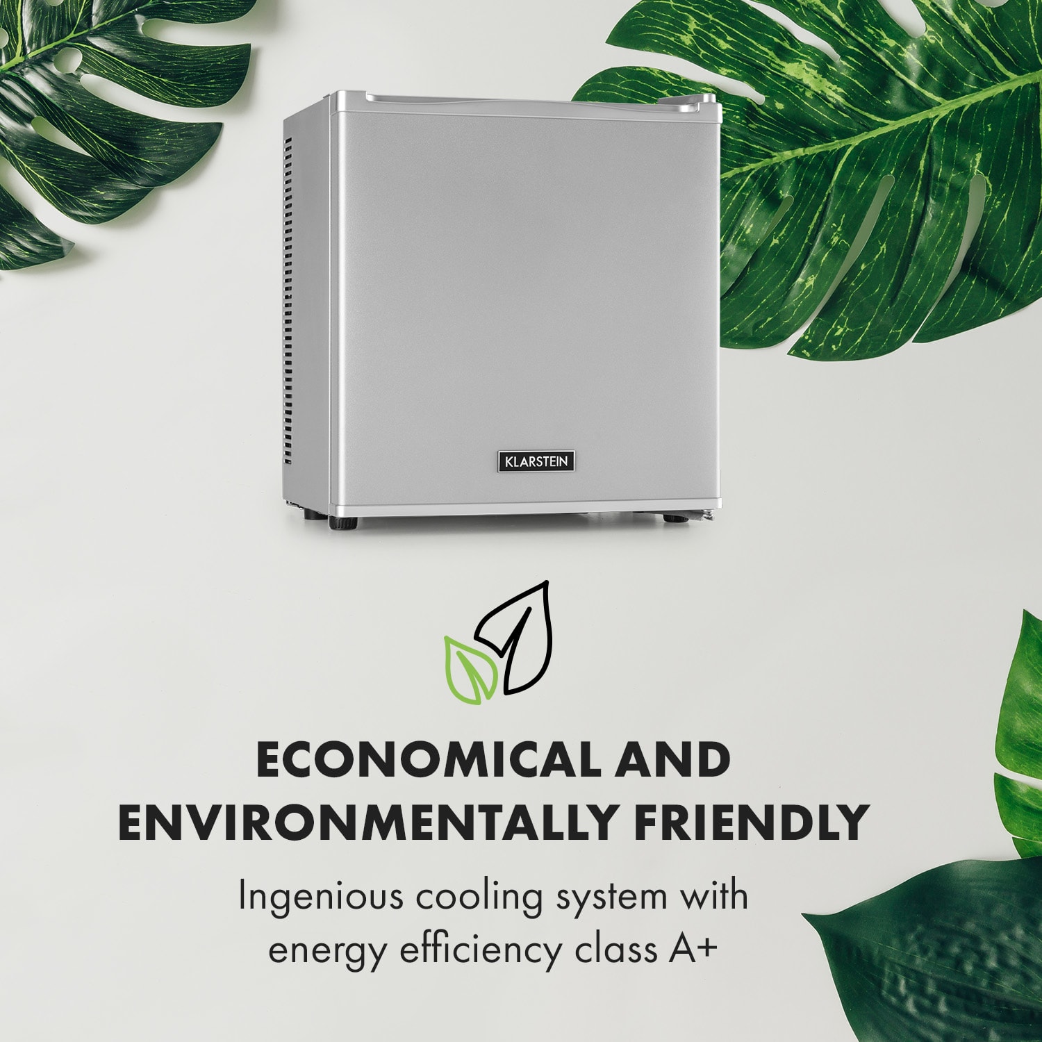 Klarstein Secret Cool, mini chladnička, minibar, 13 l, energet. trieda G, strieborná – Obrázok 5