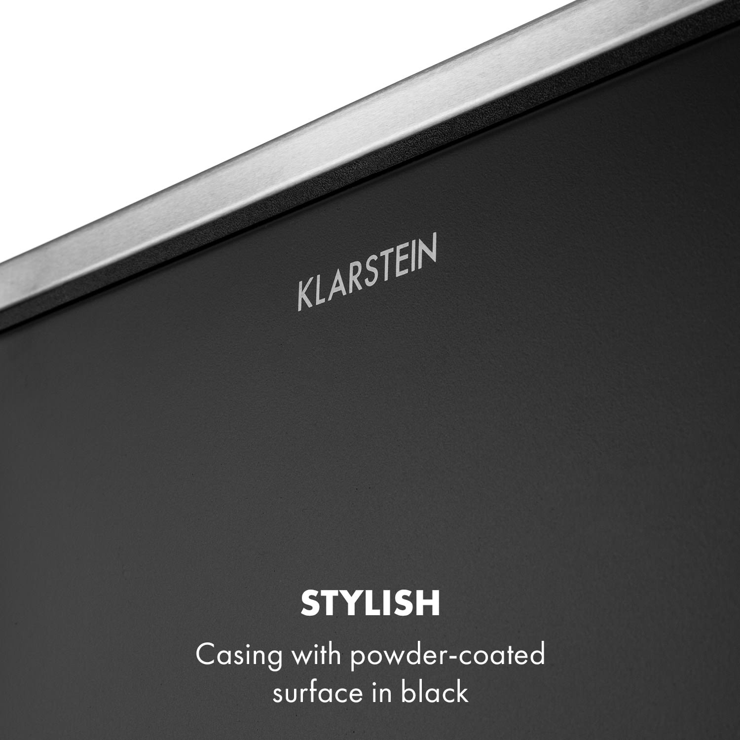 Klarstein Trash Gordon, pedálový odpadkový kôš, 30 l/2 x 15 l, tichý, PP, ušľachtilá oceľ, čierny – Obrázok 4