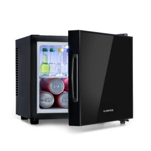 Klarstein Frosty, mini chladnička, 10 l, energet. trieda A, dvere so zrkadlovým sklom, čierna