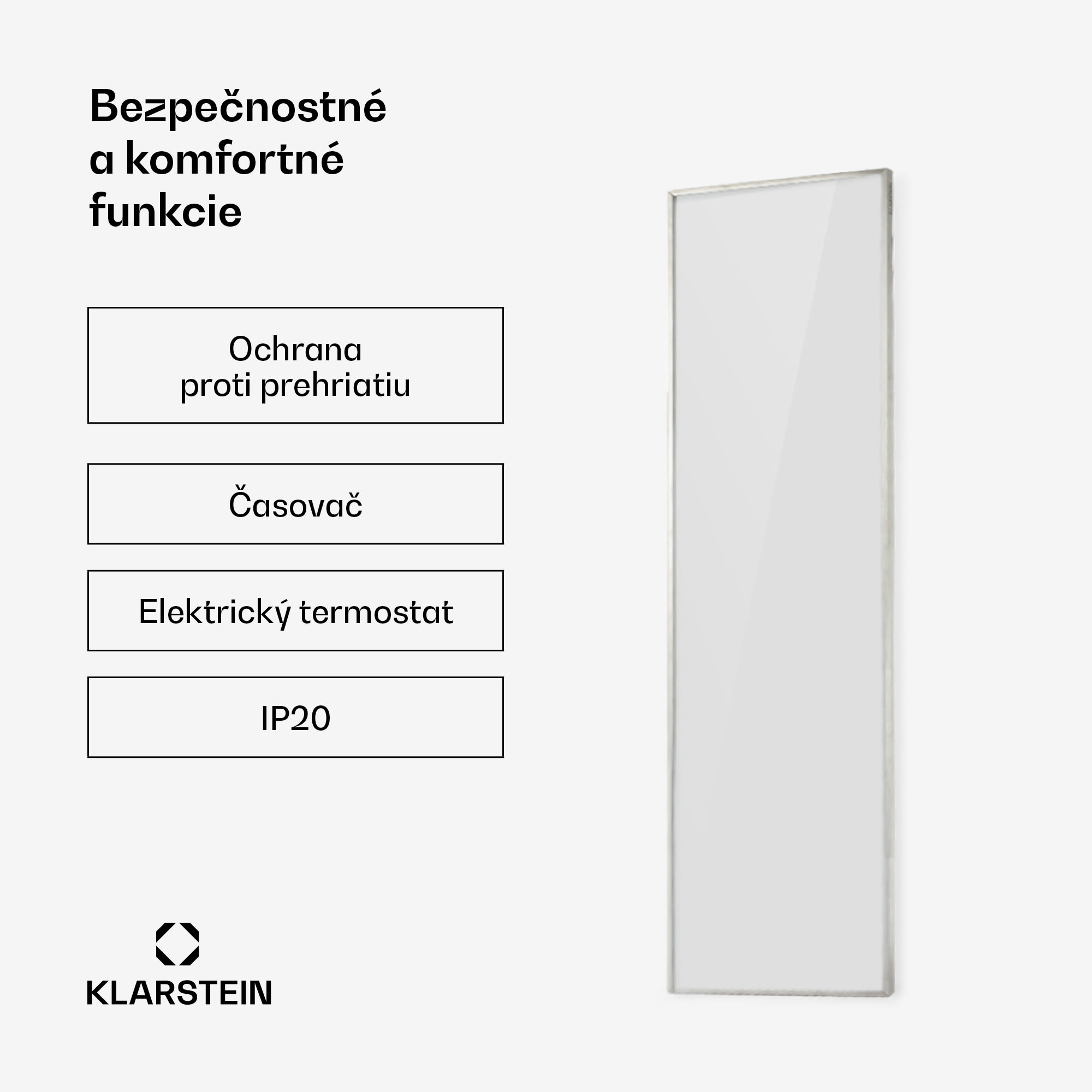 Klarstein Wonderwall Air 36, infračervený ohrievač, 120 x 30 cm, 360 W, nástenná montáž, diaľkový ovládač, biely – Obrázok 5