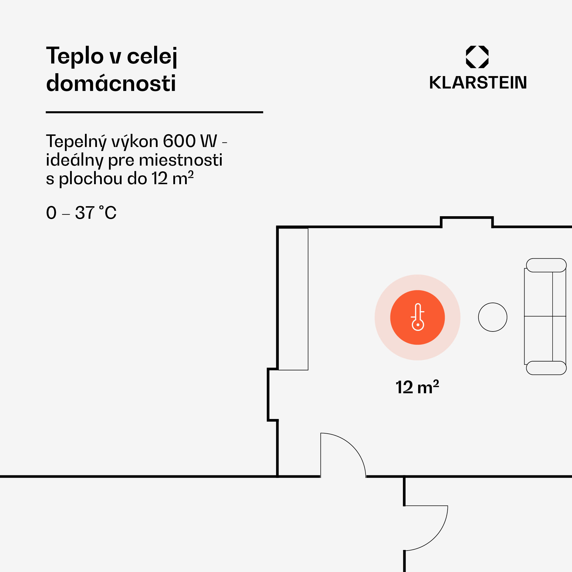 Klarstein Wonderwall Air Art Strand, infračervený ohrievač, 60 x 101 cm, 600 W, nástenná montáž – Obrázok 2