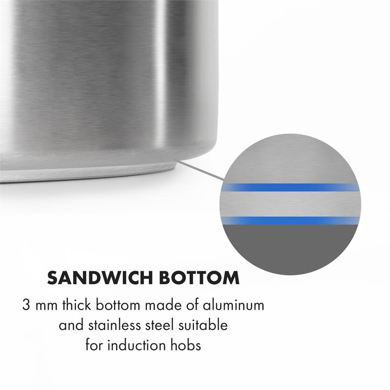 Klarstein Brauheld Pur 35, sladový kotol, 35 l, bez vyhrievacieho telesa, nehrdzavejúca oceľ – Obrázok 5