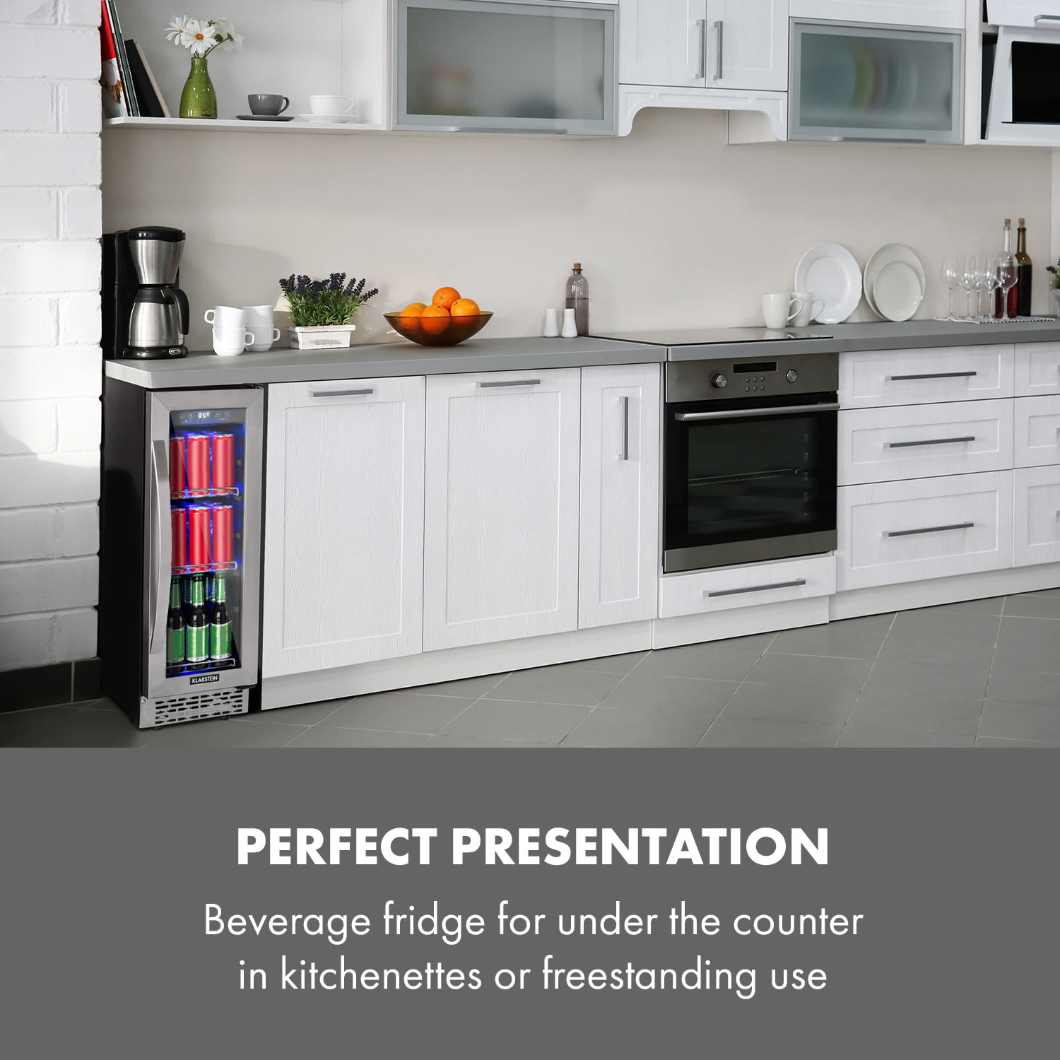 Klarstein Beerlager 56, chladnička na nápoje, 56 l, 20 fliaš, energet. trieda G, nehrdzavejúca oceľ, čierna – Obrázok 2