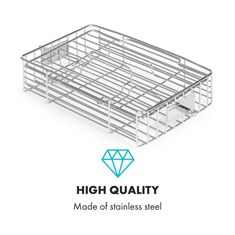 Klarstein AeroVital Cube Chef, teplovzdušná fritéza, klietka na steaky, príslušenstvo, ušľachtilá oceľ – Obrázok 4