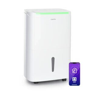 Klarstein DryFy Pro Connect Smart, Odvlhčovač vzduchu, WiFi, Kompresný, 30l/d, 50-60m², Biela