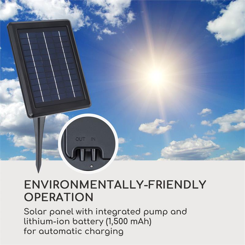 Blumfeldt Greenkeeper Solar, zavlažovací systém, solárny panel, 1500 mAh, 40 rastlín – Obrázok 5